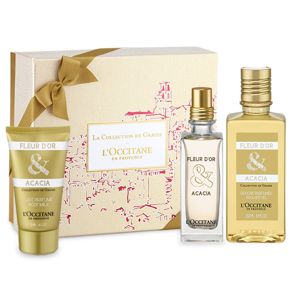 L'Occitane Fleur d'Or & Acacia : Coffret Cadeau Parfum Fleur d'Or & Acacia