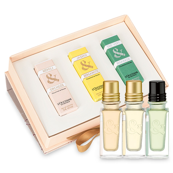 L'Occitane Coffret Cadeau Parfum Femme : Trio de Parfums - Collection de Grasse